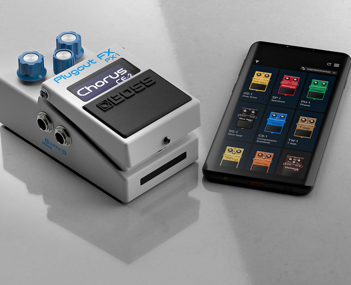 Boss PX-1 Plugout FX: un camaleónico pedal que reúne 16 efectos